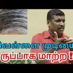 வெள்ளை முடி, நரை முடி கருப்பாக சிறந்த வழி | White hair treatment by Healer baskar | Hair remedy