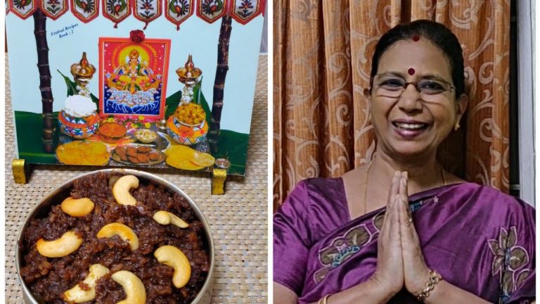 அவல் கருப்பட்டி பொங்கல்/ Riceflakes Palmjaggery pongal / செய்ய 5 நிமிடம் போதும்  – Mallika Badrinath