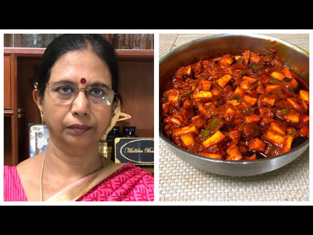 Cut Mango Pickle/ மாங்காய் ஊறுகாய் பூண்டு சேர்த்தது – மல்லிகா பத்ரிநாத்