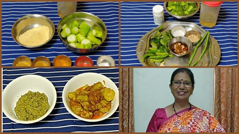 ஸ்டப்டு பீர்க்கங்காய் கறி (Rajasthani curry) &பீர்க்கங்காய்தோல் பிரண்டை துவையல் – Mallika Badrinath