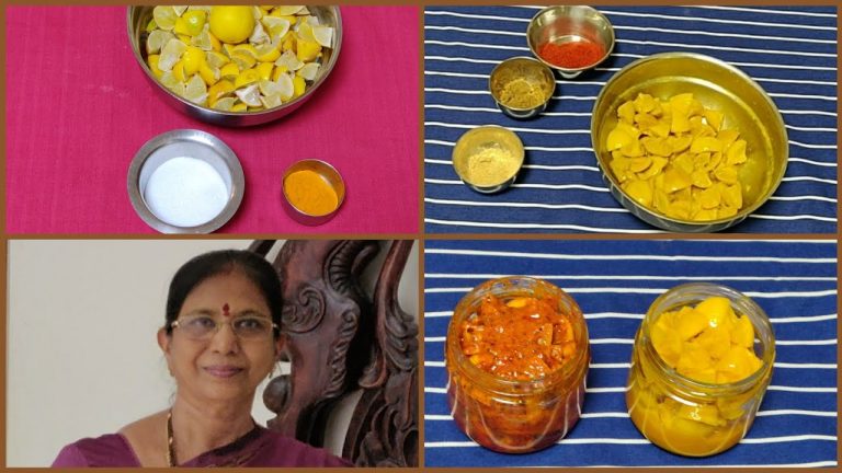 உப்பு எலுமிச்சை ஊறுகாய் & கார எலுமிச்சை ஊறுகாய் -Traditional Lemon pickle – Mallika Badrinath