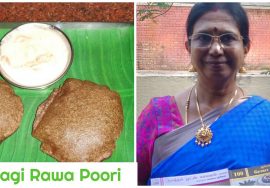 #Shorts 132 : Ragi rawa poori / கேழ்வரகு ரவை பூரி / Millet Poori – Mallika Badrinath
