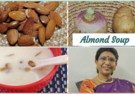 #Shorts 213 : இவ்வளவு சுவையா சூப்பிற்கு ?Almond Soup/புரதம் மிகுந்த பாதாம் சூப்- Mallika Badrinath