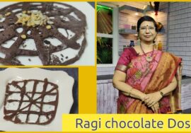Ragi chocolate Dosa / கேழ்வரகு சாக்லேட் தோசை -குழந்தைகள் ஸ்பெஷல் / Millet Sweet dosa for children
