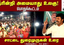 சாட்டை துரைமுருகன் உரை – பேய் குளம் | நீரின்றி அமையாது உலகு பொதுக்கூட்டம் – திருவைகுண்டம்