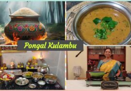 Pongal kuzhambu – Karamani sarkaraivalli Araitha kuzhambu/Sweet Potato kuzhambu