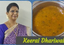 keerai Dhariwala -Healthy Sidedish for Poories- பூரிக்கு சூப்பர் மசாலா| Mallika Badrinath Recipe