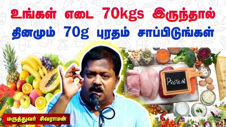 உங்க உடல் எடைக்கு எவ்வளவு சாப்பிடனும் தெரியுமா?| Dr  Sivaraman speech on Importance of Protein foods