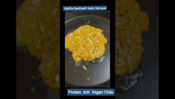 # Shorts452-Protein rich vegan tofu Chila / Vegan omelette/Vegetarian omelette -by Mallika Badrinath